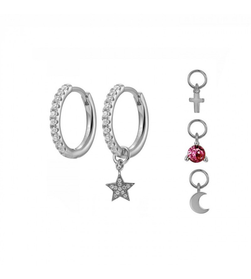 Aros plata 15mm colgantes