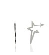 Pendientes plata estrella