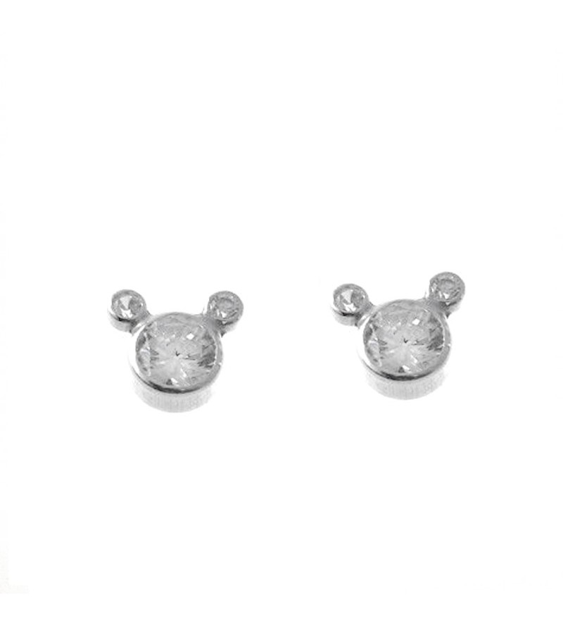 Pendientes mickey blanco