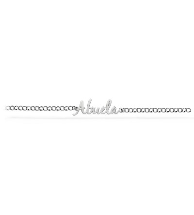 Pulsera plata nombre