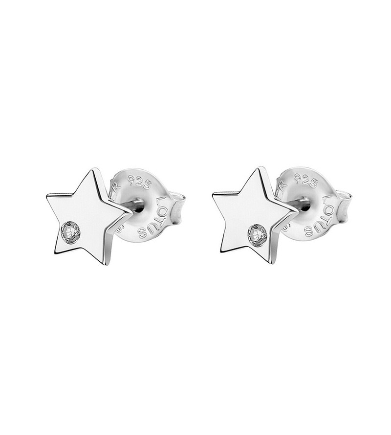 Pendientes lotus silver