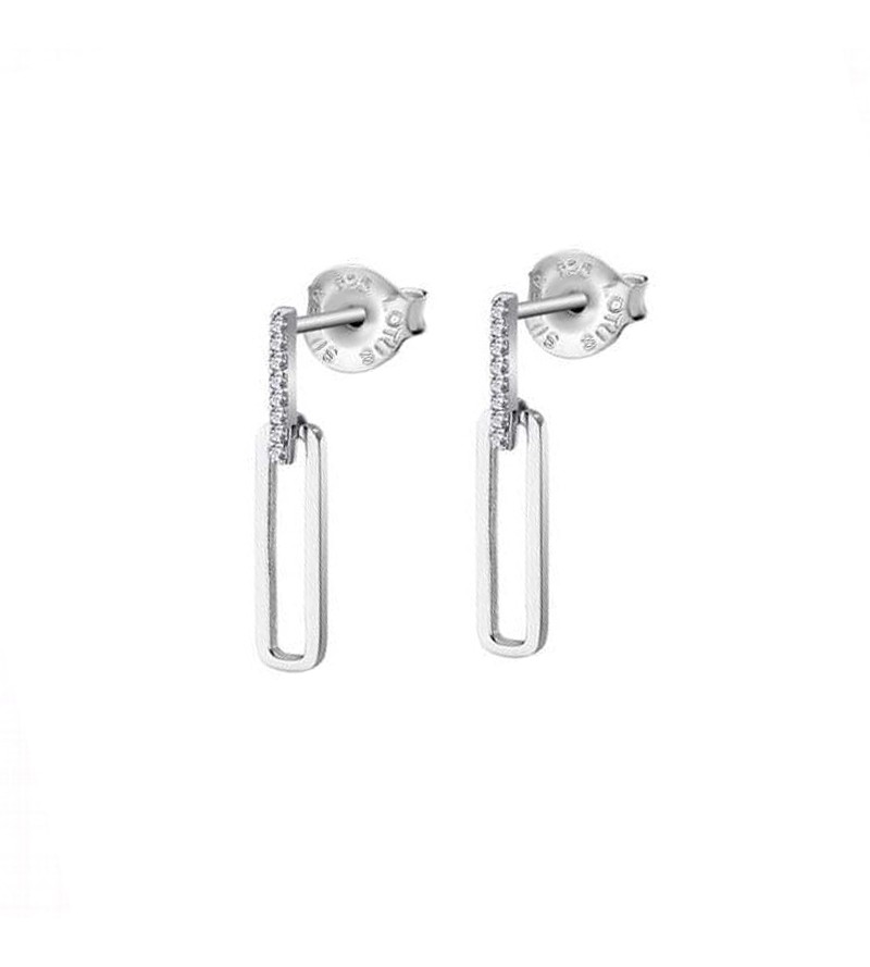 Pendientes lotus silver