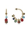 Aros dorado piedras Viceroy