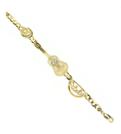 Pulsera Guitarra Oro