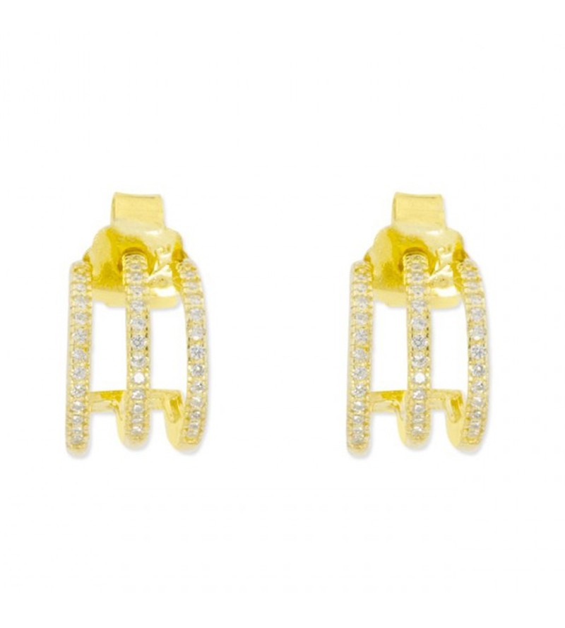 Pendientes plata chapado