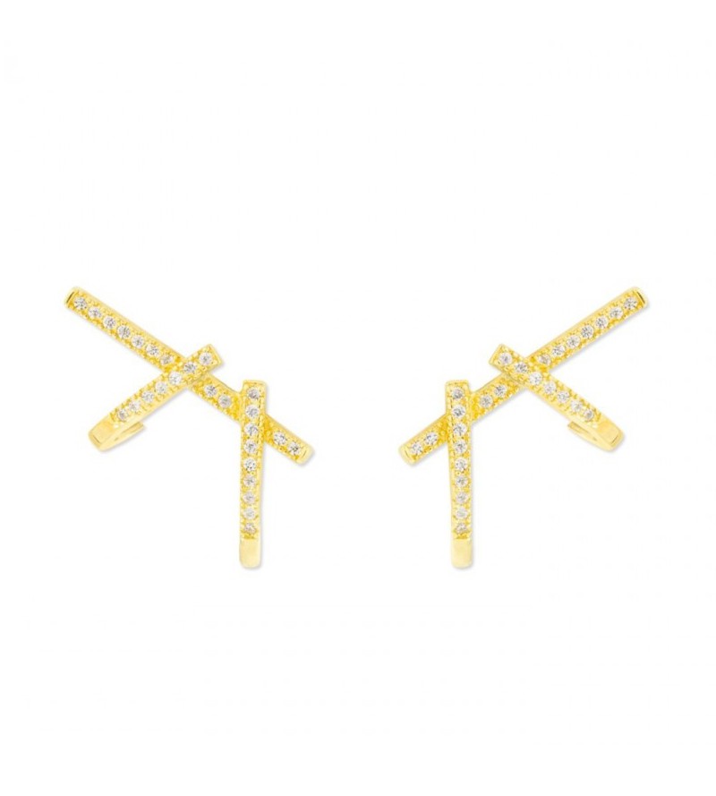 Pendientes plata chapado