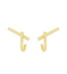 Pendientes plata chapado