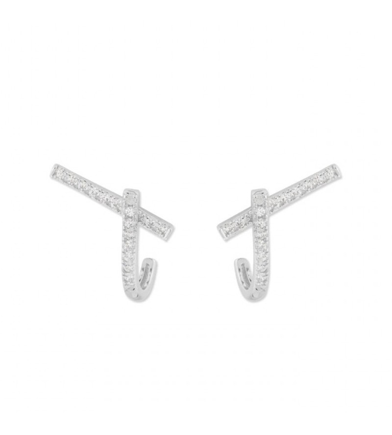 Pendientes plata circonitas