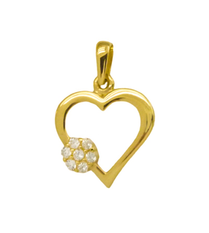 Colgante oro corazon