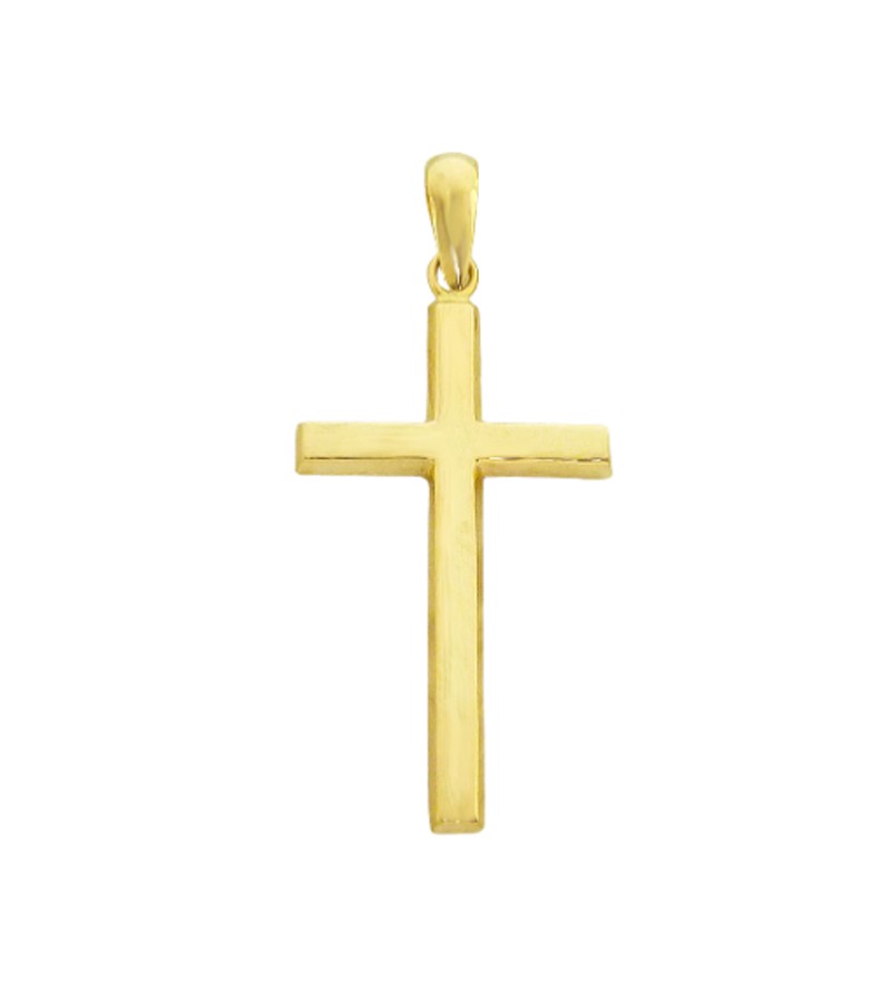 Cruz plana oro