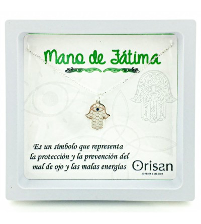 Gargantilla plata mano fatima