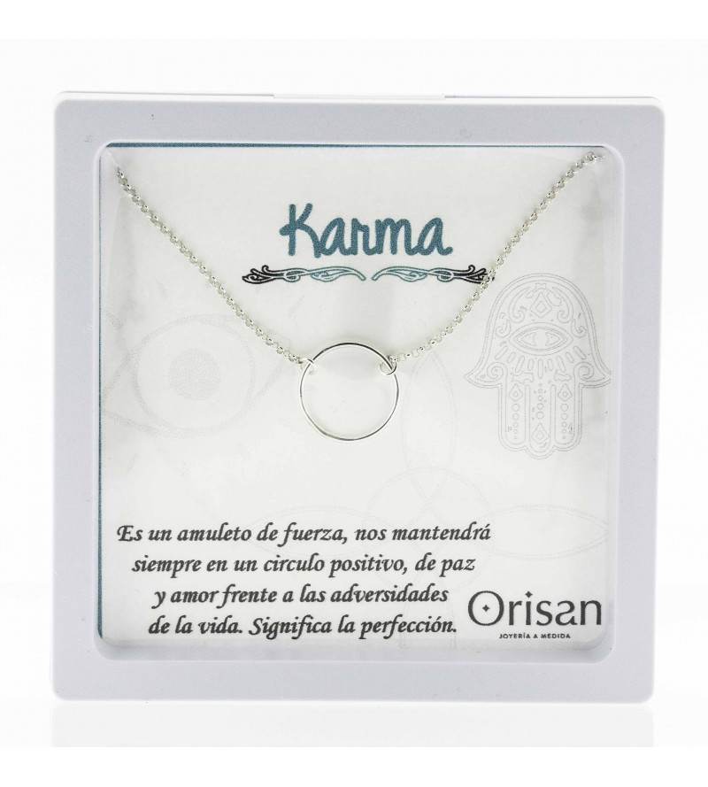 Gargantilla plata karma