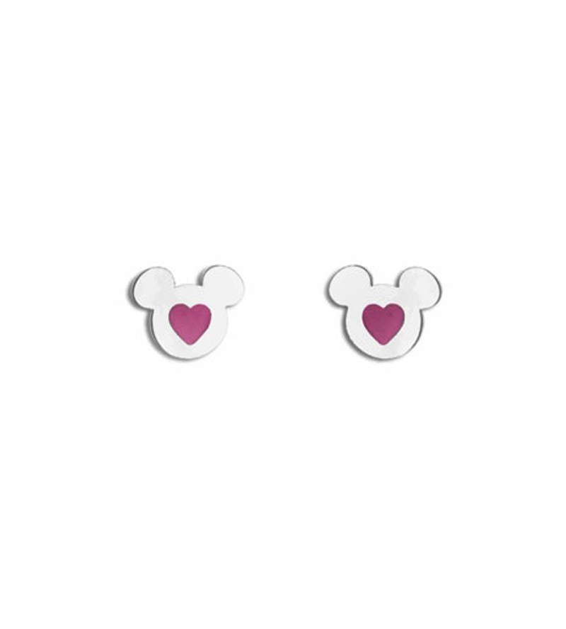 Pendientes mickey corazon