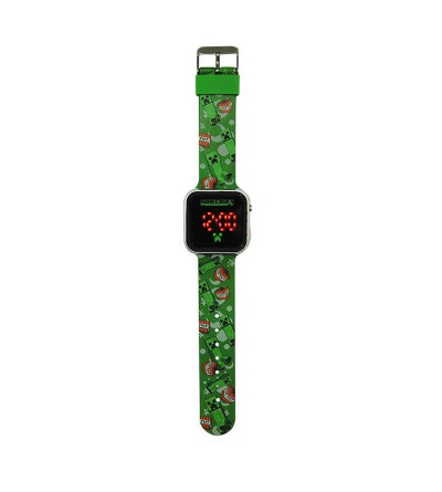 Reloj digital minecraft led