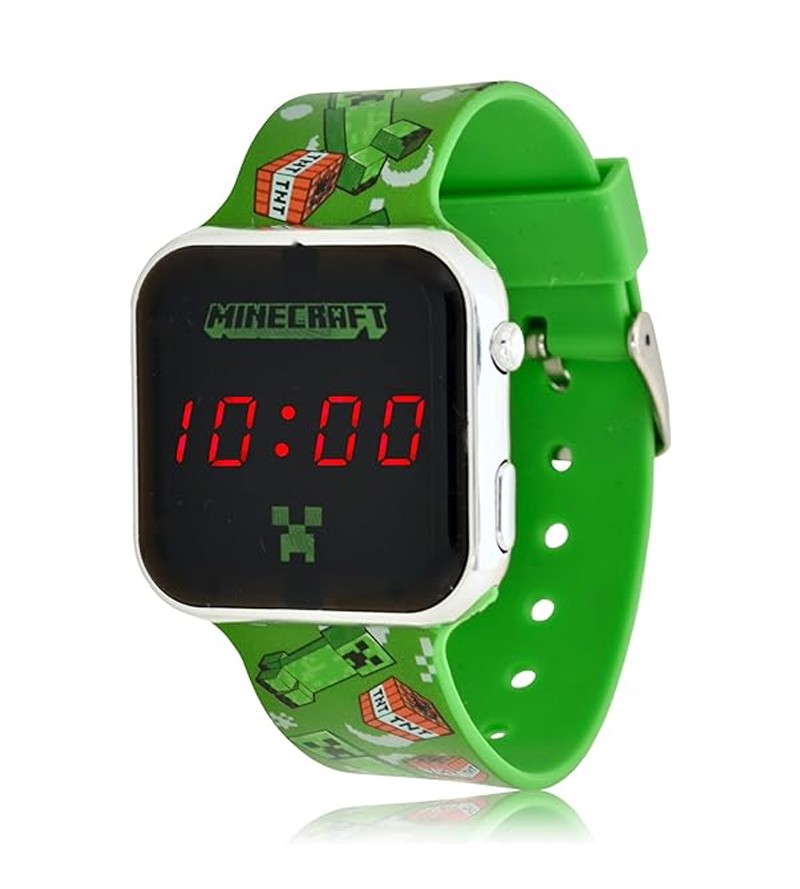 Reloj digital minecraft led