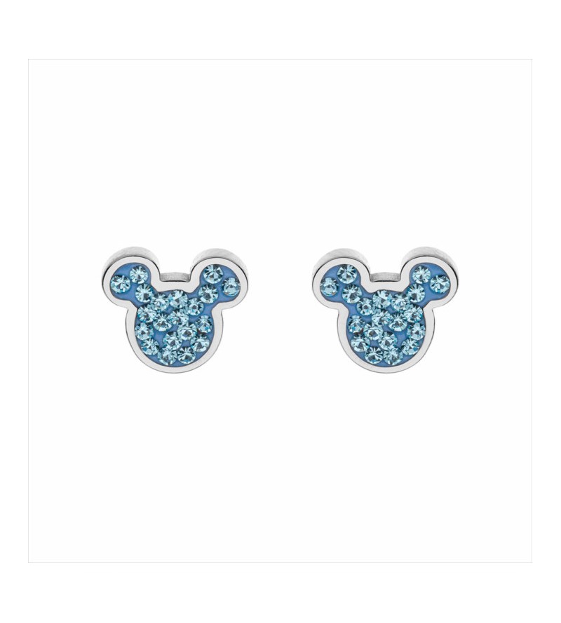 Pendientes mickey piedras