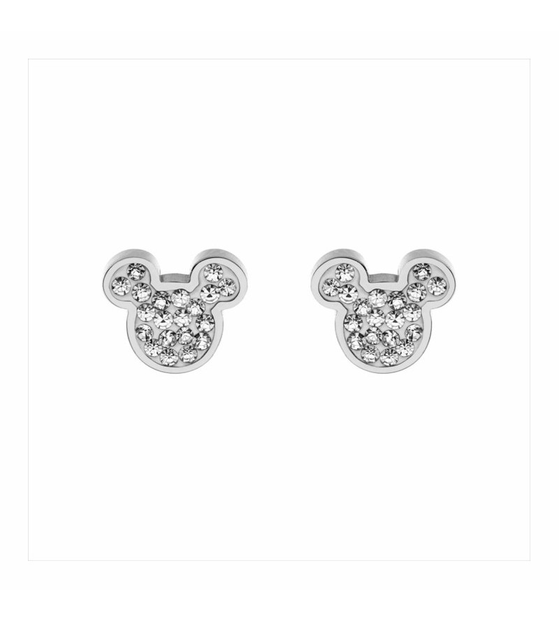 Pendientes mickey piedras