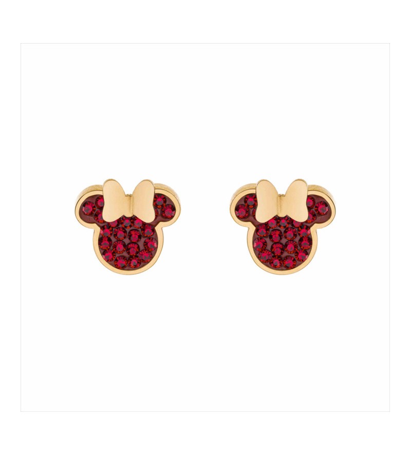 Pendientes minnie piedras