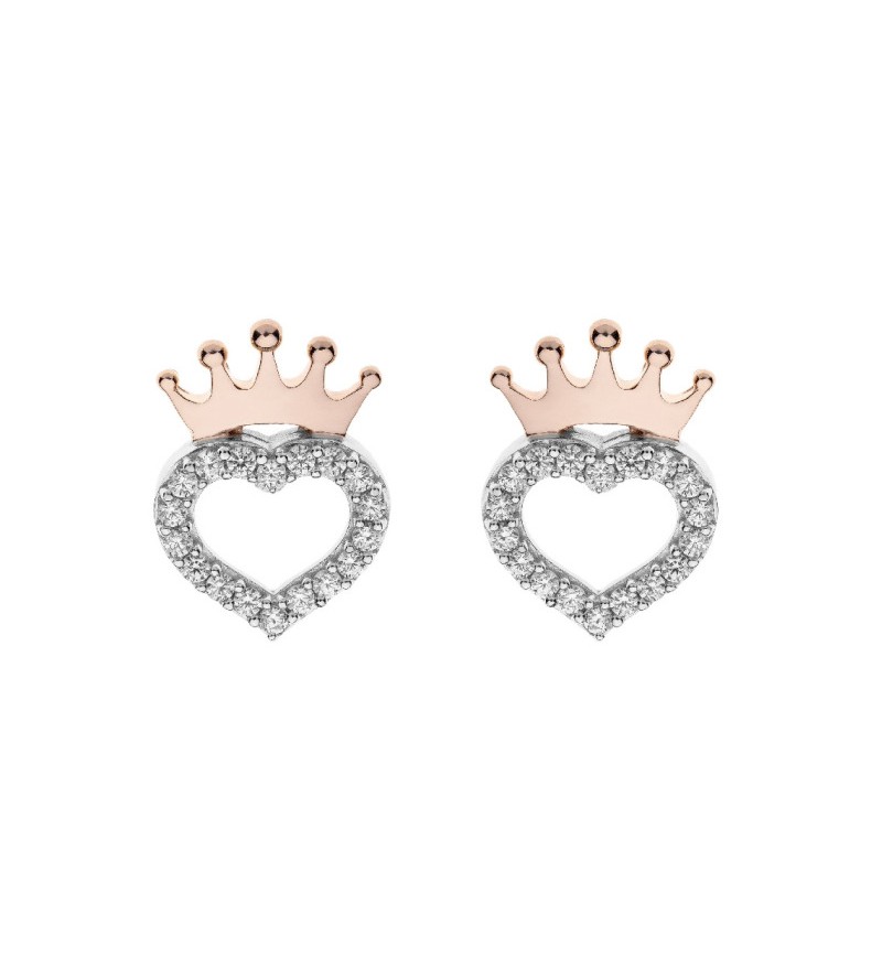 Pendientes princesas corazon