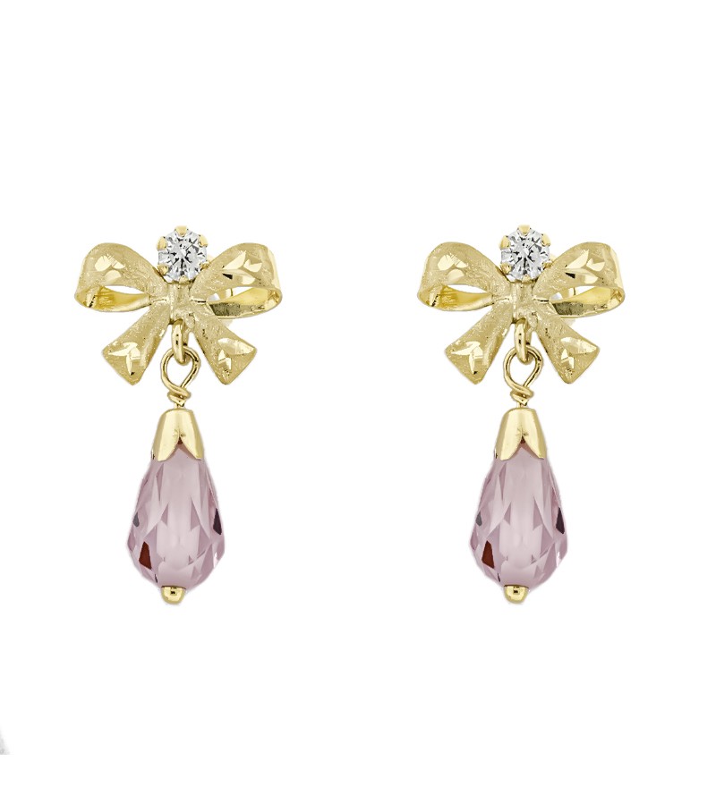 Pendientes oro Rosa