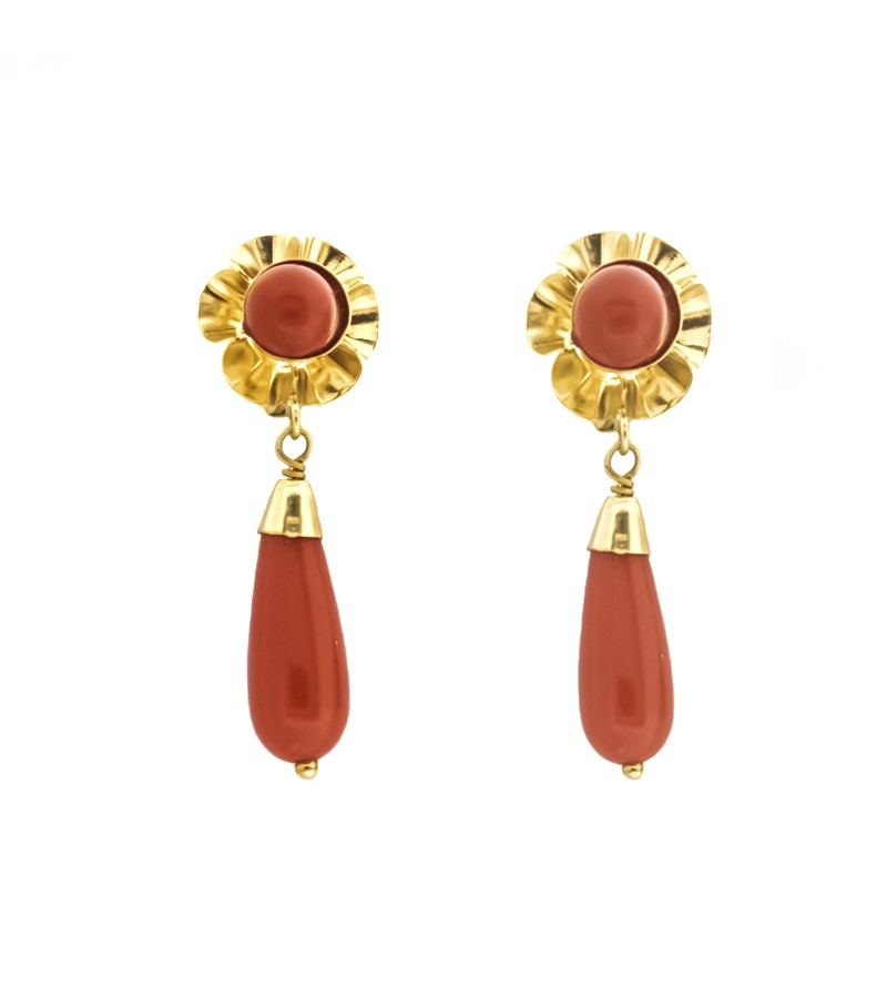 Pendientes Coral
