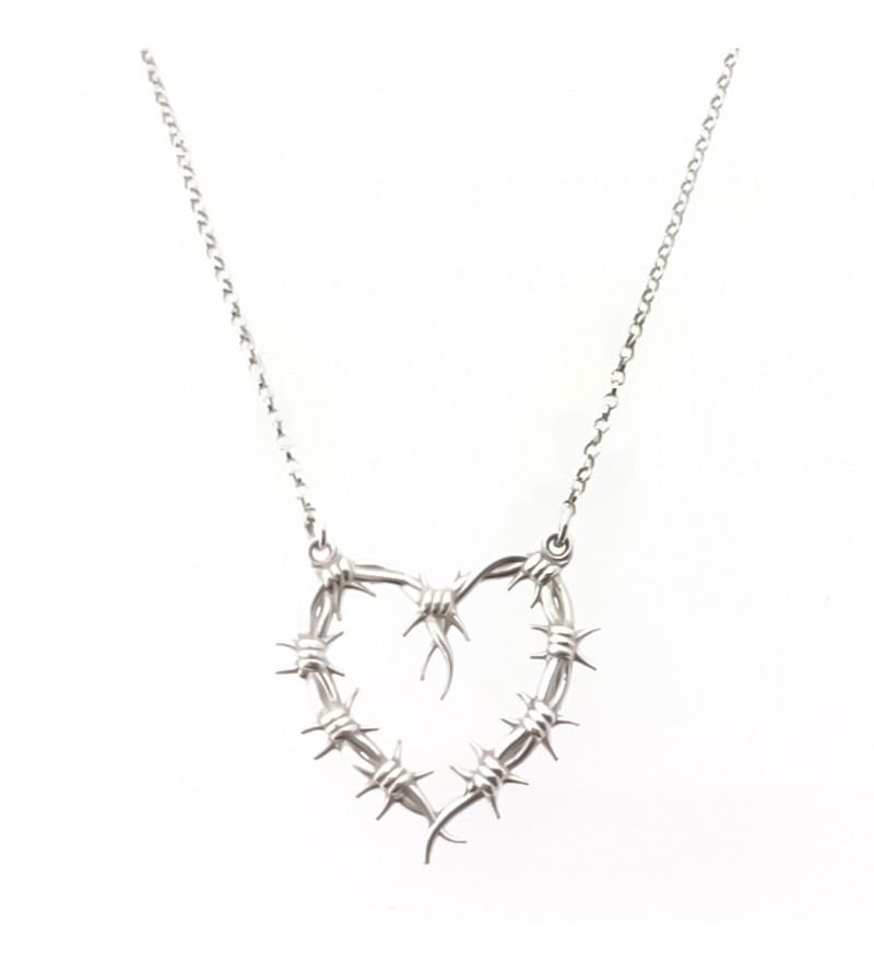 Gargantilla corazon espinas