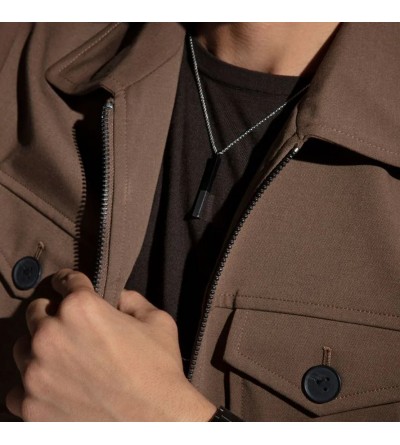 Collar acero negro