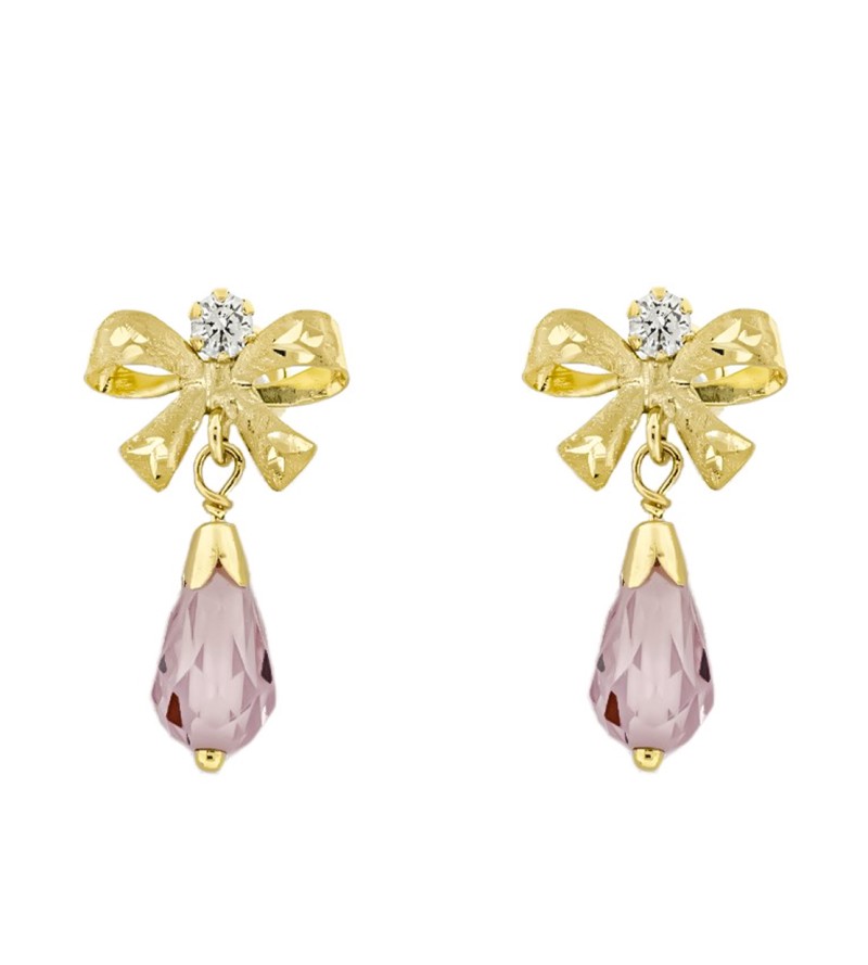 Pendientes oro Rosa