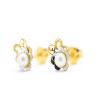 Pendientes bicolor Perla