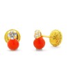 Pendientes Coral y Circonita