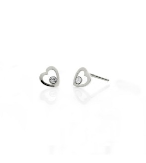 Pendientes corazon simple