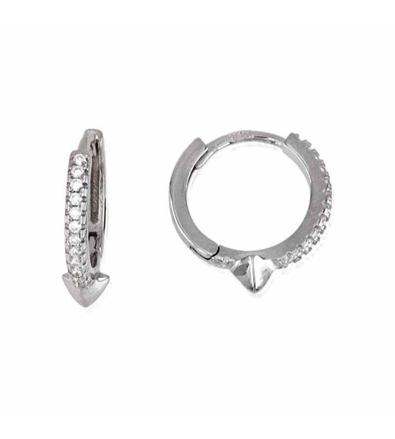 Argollas plata circonitas